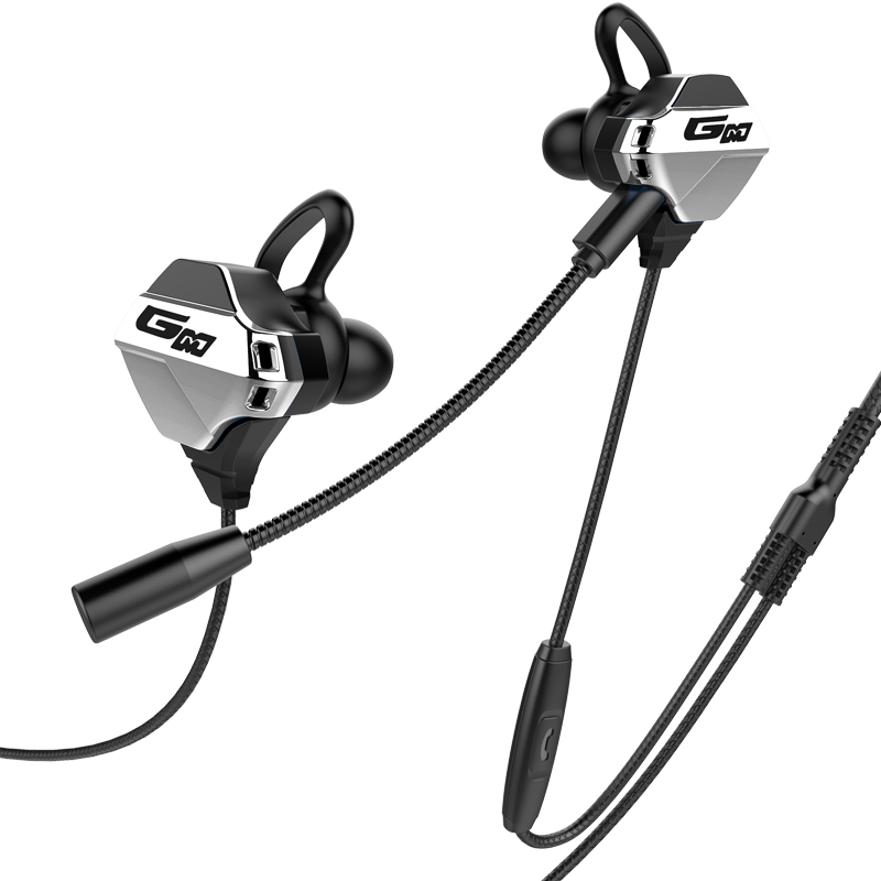 E-sports Gaming Headsets Celular e PC Universal Headphones Fone de ouvido com dois microfones